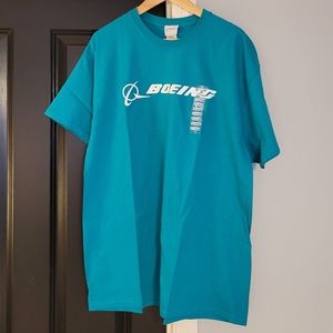 Teal Green Boeing T-Shirt - Size XL